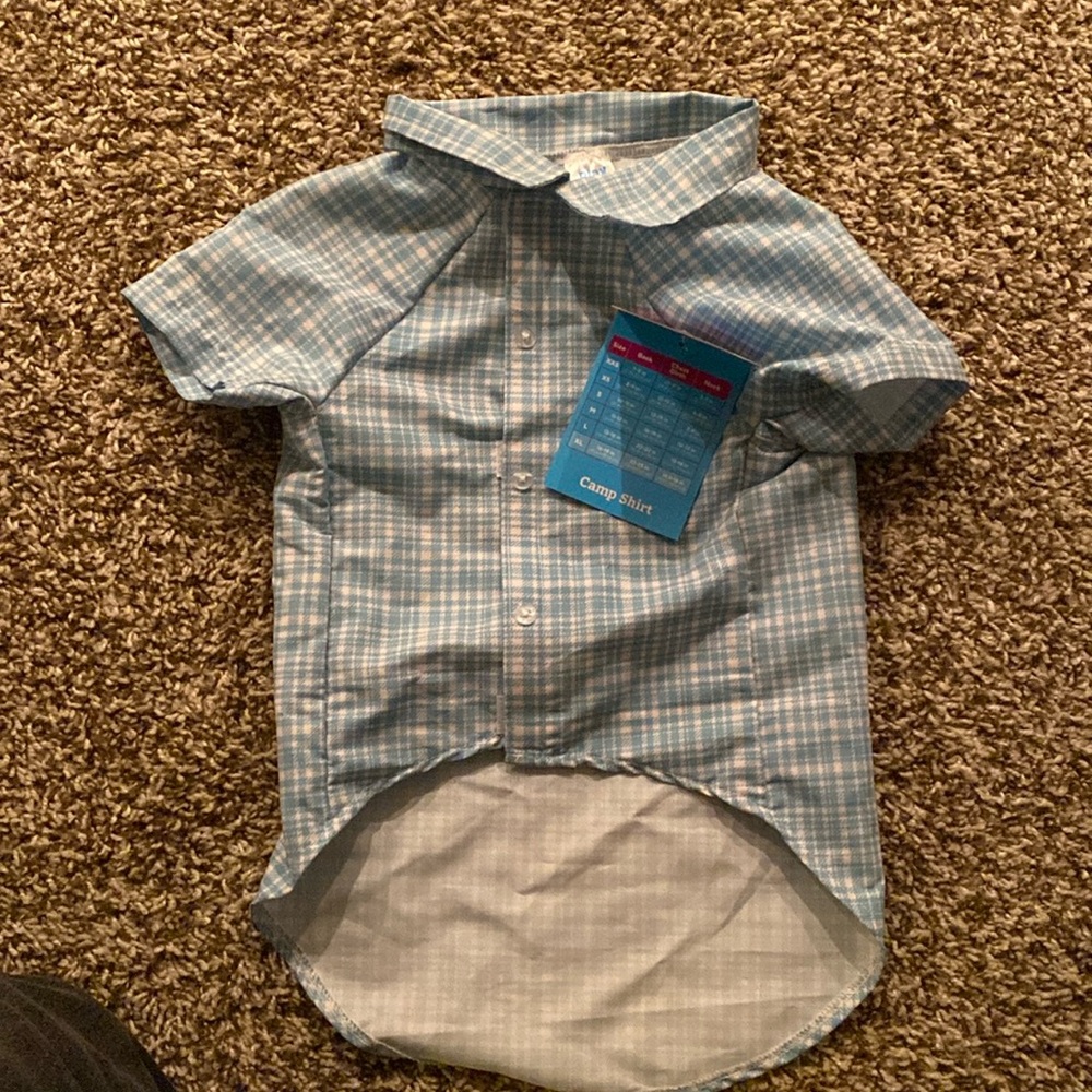 Woof wear camp shirt for dogs - brand new